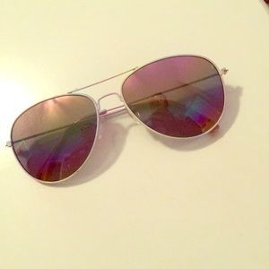kids watercolor rimmed sunglasses- rainbow lenses